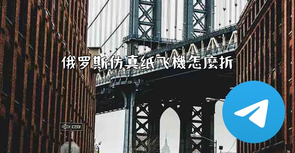 俄罗斯仿真纸飞機怎麼折