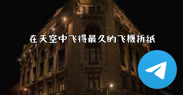 在天空中飞得最久的飞機折纸