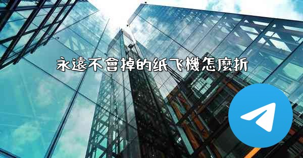 永遠不會掉的纸飞機怎麼折