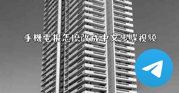 手機電报怎麼改成中文步驟视频