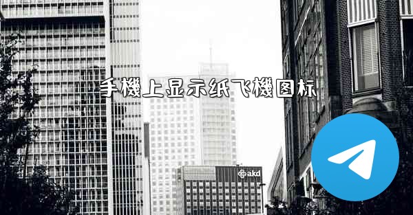 手機上显示纸飞機图标