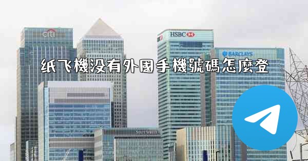 纸飞機没有外國手機號碼怎麼登