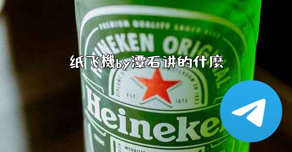 纸飞機by潭石讲的什麼