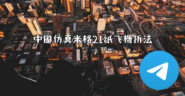 中國仿真米格21纸飞機折法