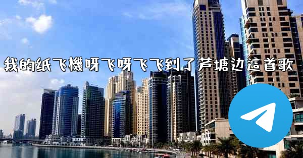 我的纸飞機呀飞呀飞飞到了芦塘边這首歌