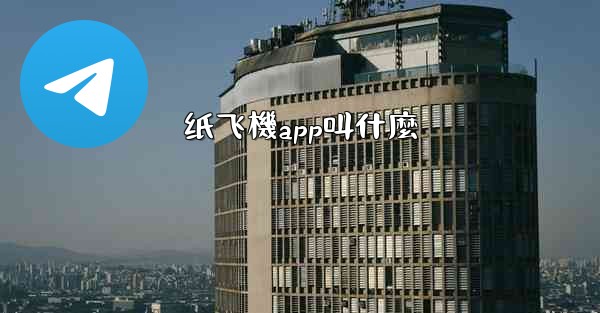 纸飞機app叫什麼