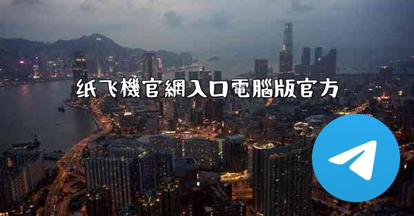 纸飞機官網入口電腦版官方