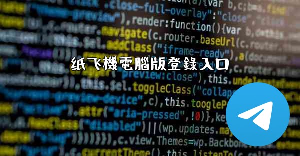 纸飞機電腦版登錄入口