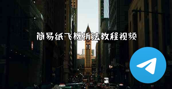簡易纸飞機折法教程视频
