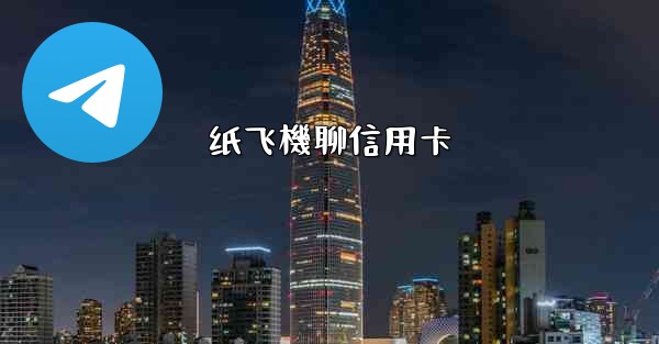 纸飞機聊信用卡