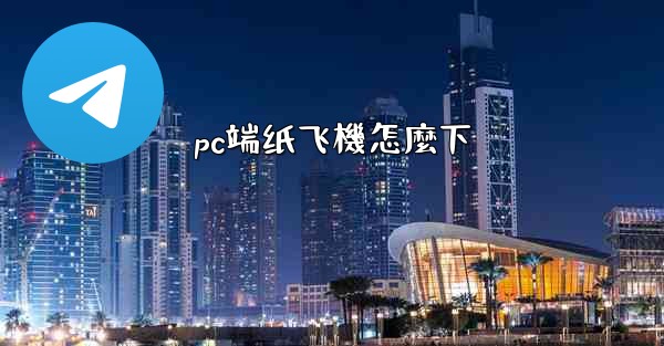 pc端纸飞機怎麼下