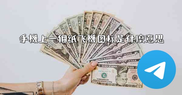 手機上一個纸飞機图标是什麼意思
