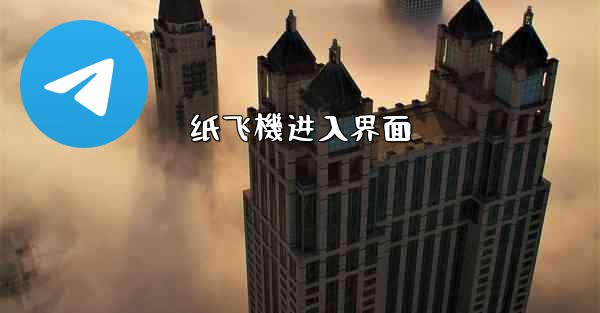 纸飞機进入界面