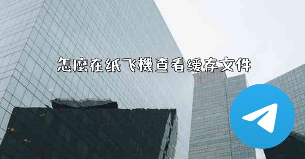 怎麼在纸飞機查看缓存文件