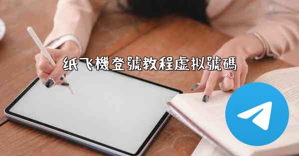 纸飞機登號教程虚拟號碼