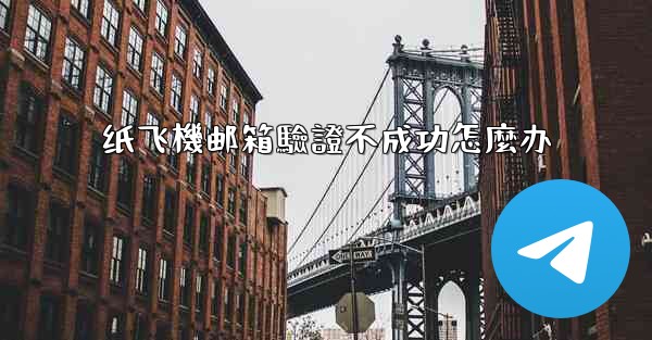 纸飞機邮箱驗證不成功怎麼办