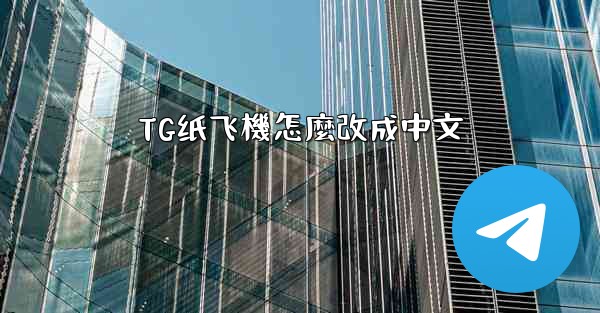 TG纸飞機怎麼改成中文