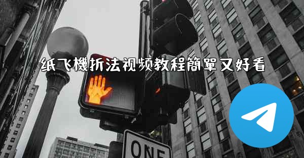 纸飞機折法视频教程簡單又好看