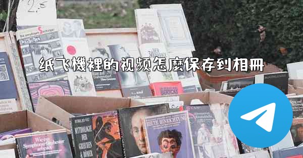 纸飞機裡的视频怎麼保存到相冊