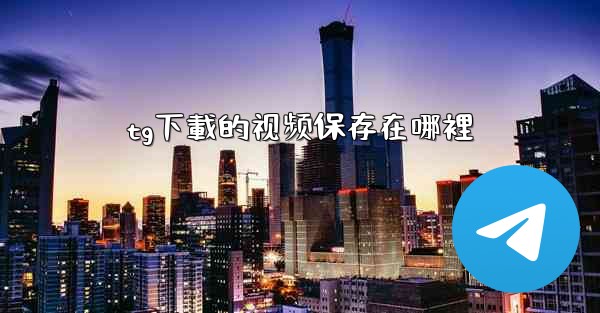 tg下載的视频保存在哪裡