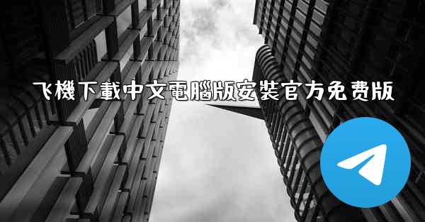 飞機下載中文電腦版安裝官方免费版