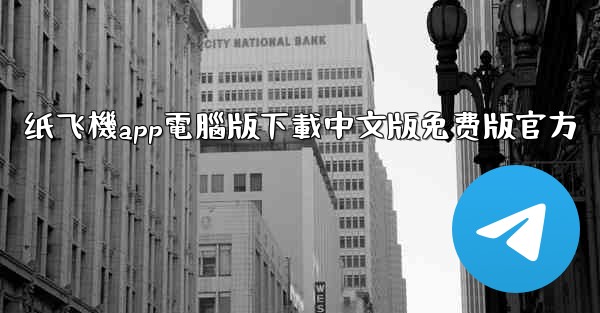 纸飞機app電腦版下載中文版免费版官方