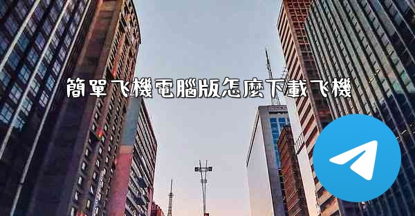 簡單飞機電腦版怎麼下載飞機