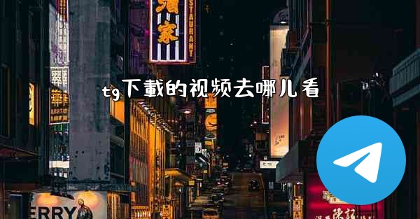 tg下載的视频去哪儿看