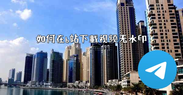如何在b站下載视频无水印