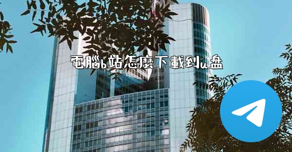 電腦b站怎麼下載到u盘