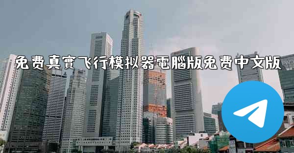 免费真實飞行模拟器電腦版免费中文版
