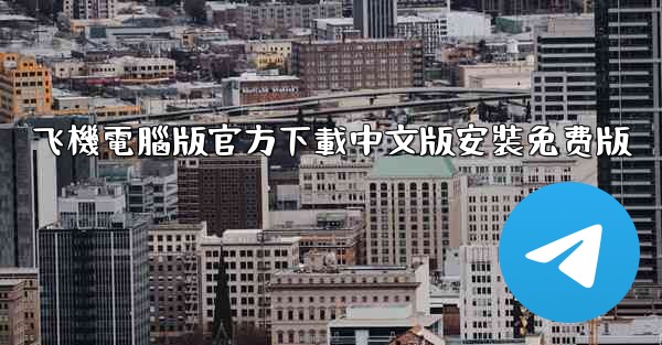 飞機電腦版官方下載中文版安裝免费版