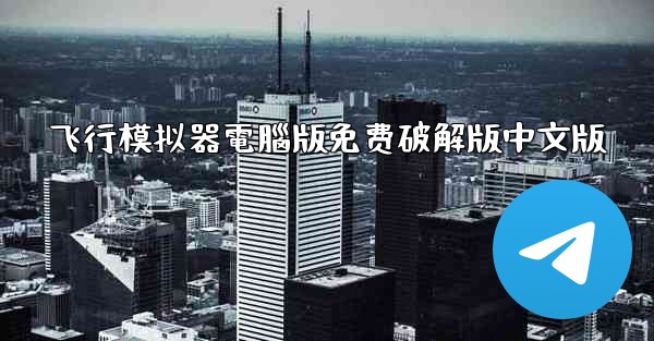 飞行模拟器電腦版免费破解版中文版