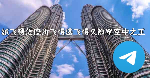 纸飞機怎麼折飞得遠飞得久簡單空中之王