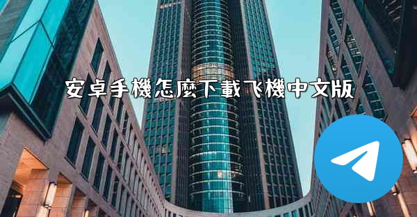 安卓手機怎麼下載飞機中文版