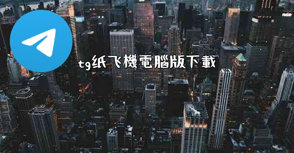 tg纸飞機電腦版下載