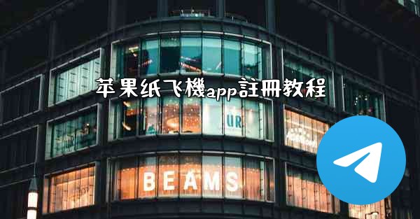 苹果纸飞機app註冊教程