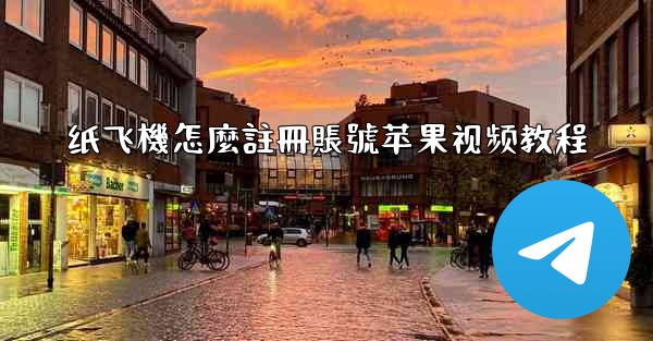 纸飞機怎麼註冊賬號苹果视频教程