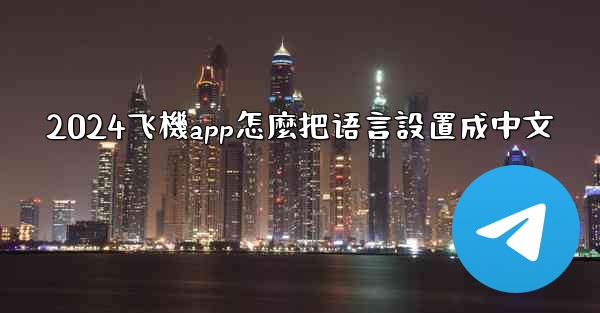 2024飞機app怎麼把语言設置成中文