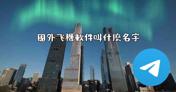 國外飞機軟件叫什麼名字