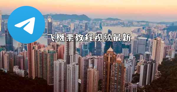 飞機票教程视频最新