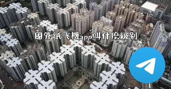 國外纸飞機app叫什麼級别