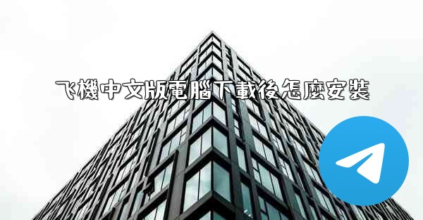 飞機中文版電腦下載後怎麼安裝