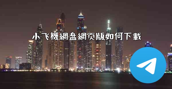 小飞機網盘網页版如何下載