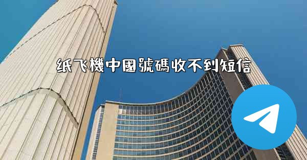 纸飞機中國號碼收不到短信