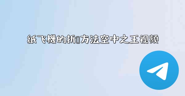 纸飞機的折叠方法空中之王视频