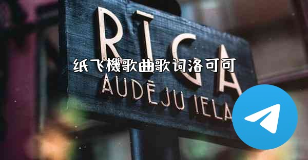 纸飞機歌曲歌词洛可可