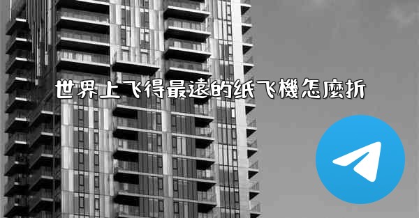 世界上飞得最遠的纸飞機怎麼折