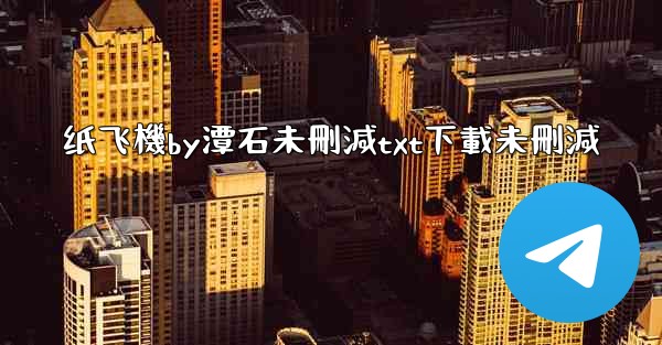 纸飞機by潭石未刪減txt下載未刪減