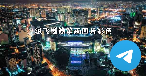 纸飞機簡笔画图片彩色